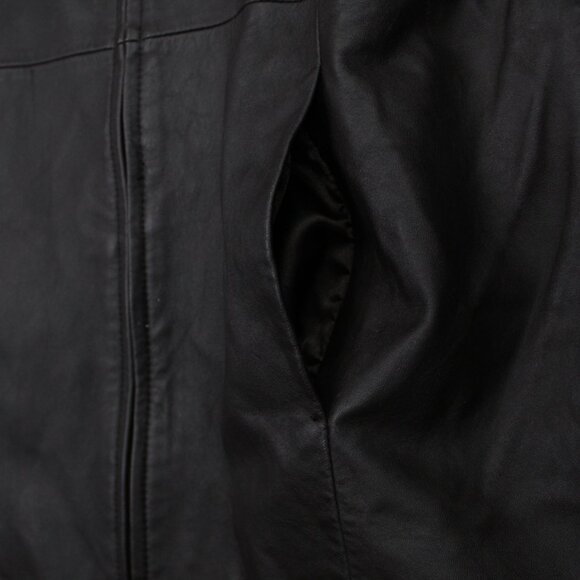 Centigrade Leather Jacket Mens Medium Brown Full Zip Polyester Lined Coat - Picture 7 of 13